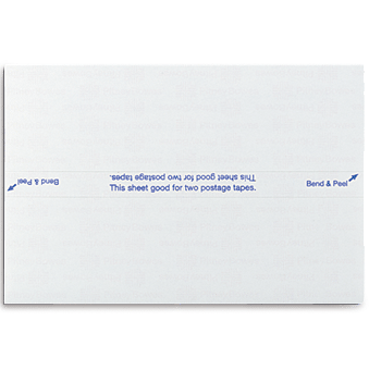 Frankeringsetiketter (självhäftande) - 175x44mm - Box med 1000 etiketter (500 dubbla etiketter per ark)